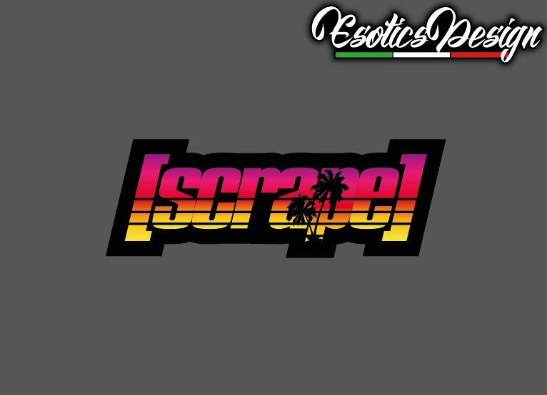 Adesivo Scrape Arcobaleno X2