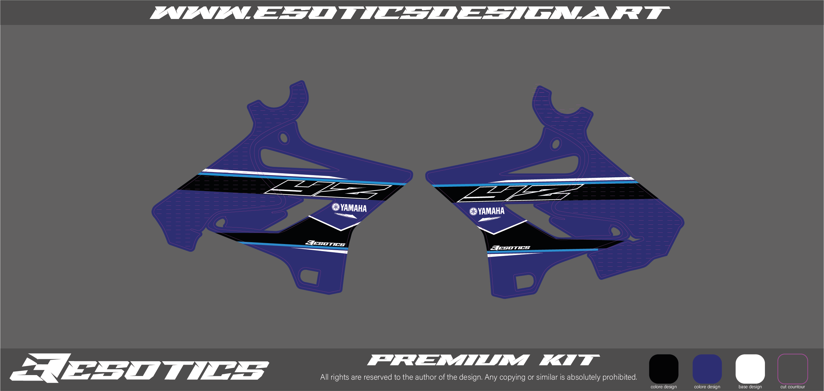 Kit Fianchetti Replica Yz2021 Per Yz 2015-2018