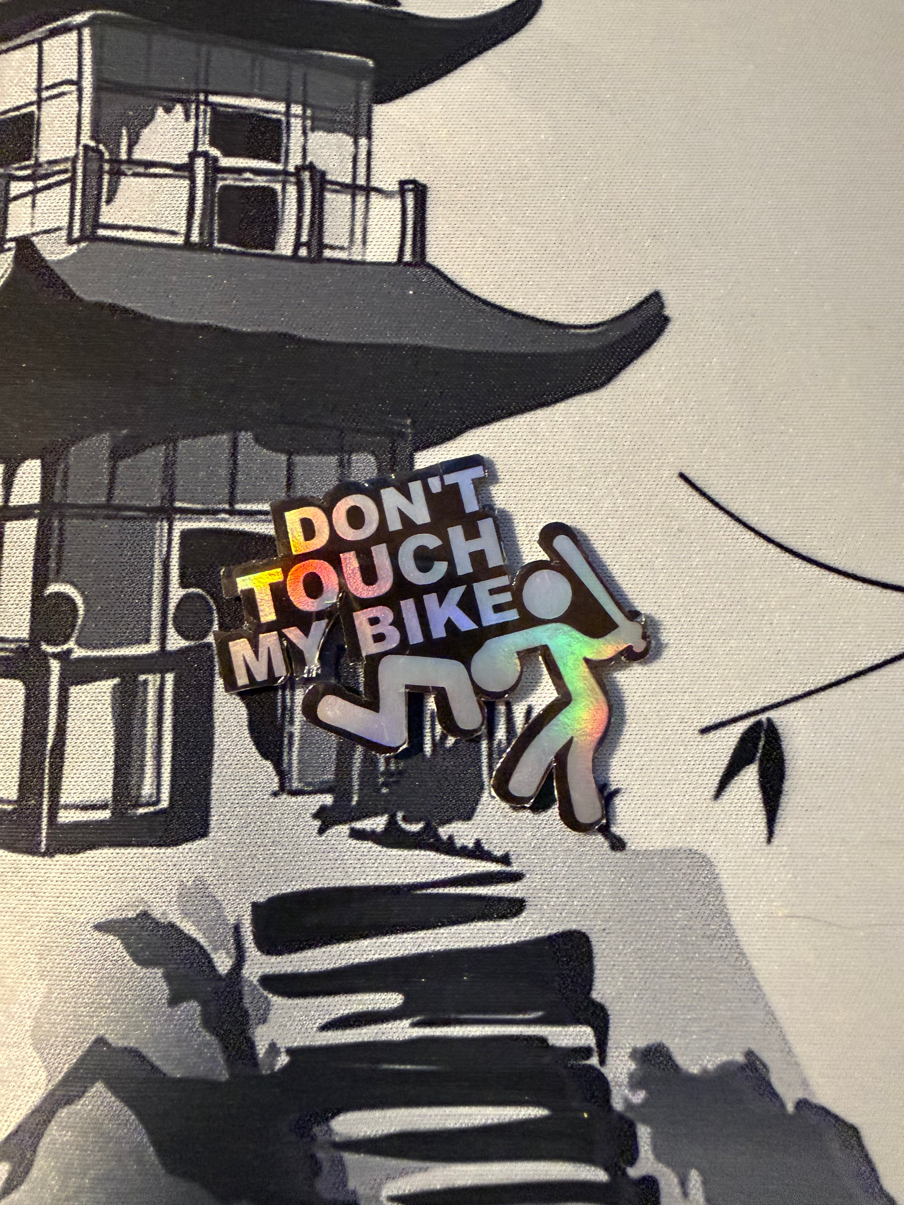 Adesivo Dont touch my bike